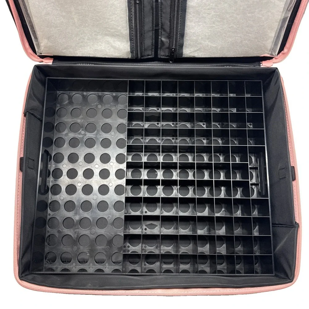 RARE Mary Kay Black & Pink Insulated Lipstick Carry Case Organizer